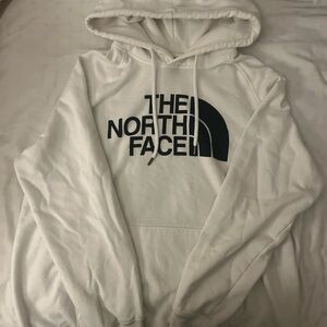 The North Face White and Black Hoodie for Women